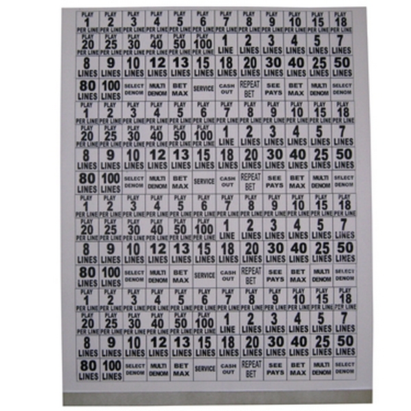 Button Legend, Complete Decal Set (4 Sets Cut to Fit) (Sp-Sheet-1)
