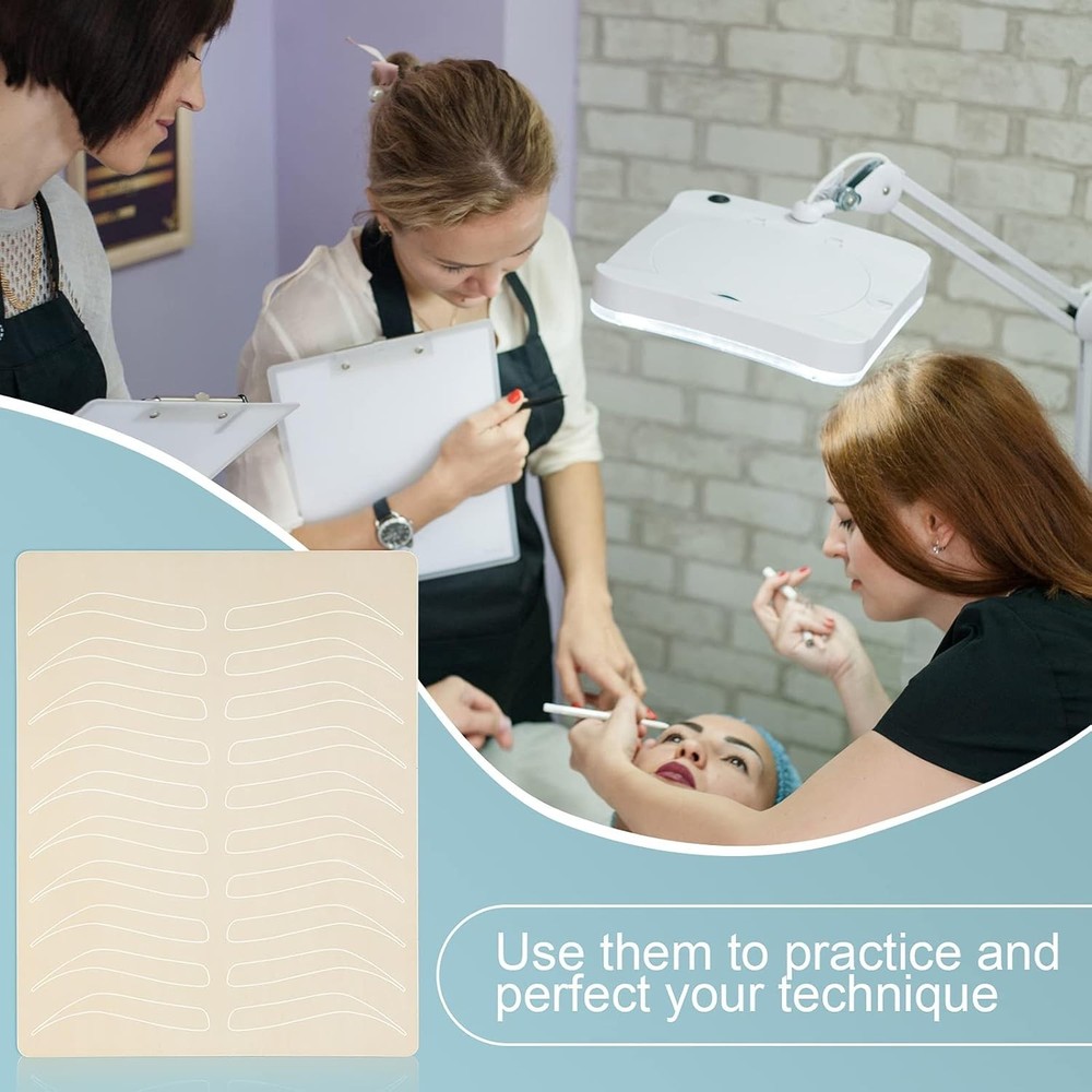 Reusable Microblading Practice Skin Sheet for Eyebrow Tattoo and Microblading