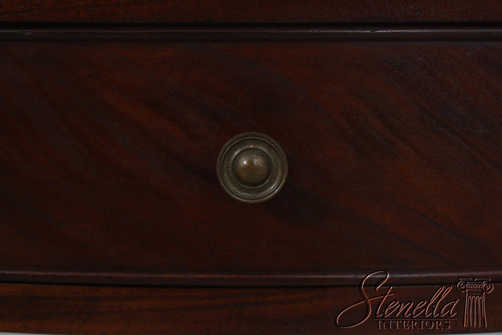 72604: WRIGHT TABLE CO. Mahogany Federal Style 2 Drawer End Table Server
