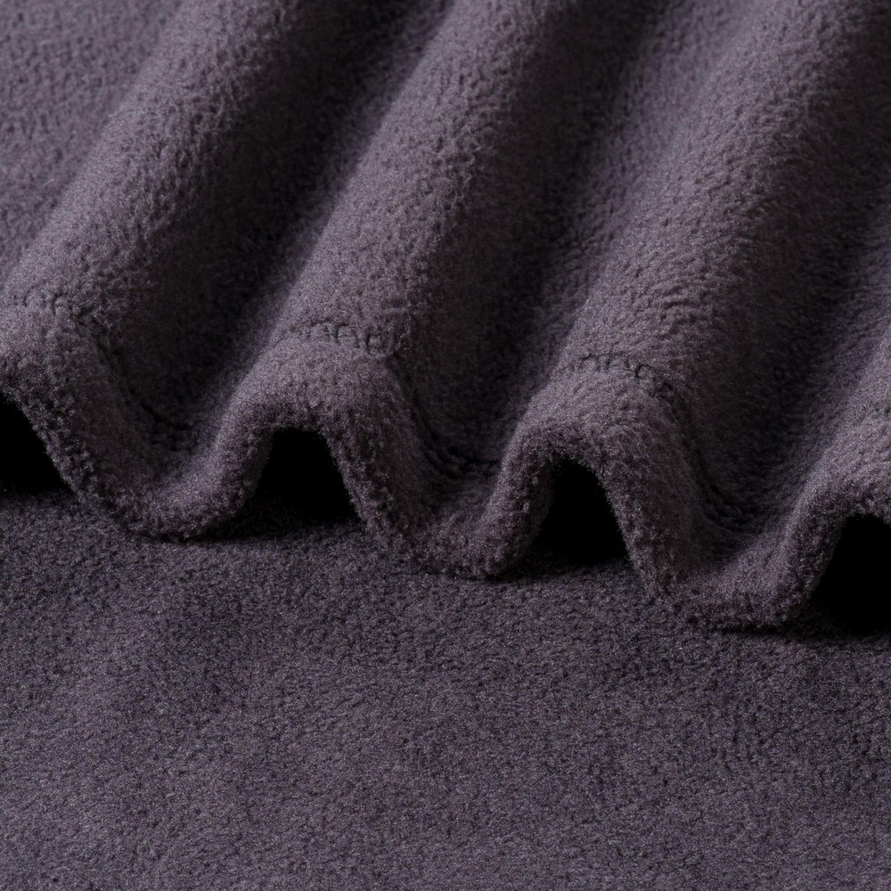 Microfleece King Size Bed Blanket Black, Lightweight Soft Breathable Plush Mi...