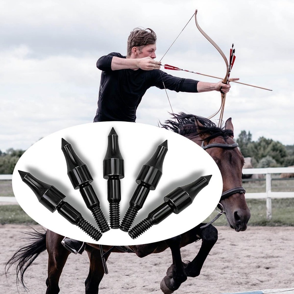 12pcs 100 Grain Field Points Target Practice Crossbow Arrow Points Arrow Tips
