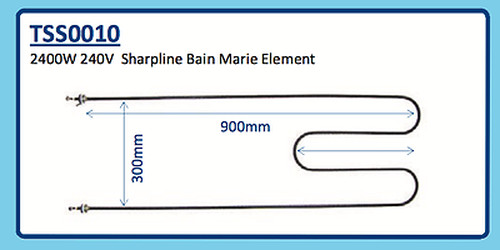2400W 240V SHARPLINE BAIN MARIE ELEMENT TSS0010