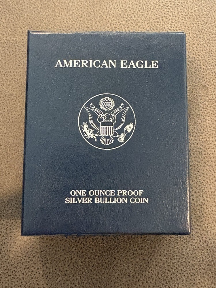 2005 Proof $1 American Silver Eagle Box & COA | No Coin