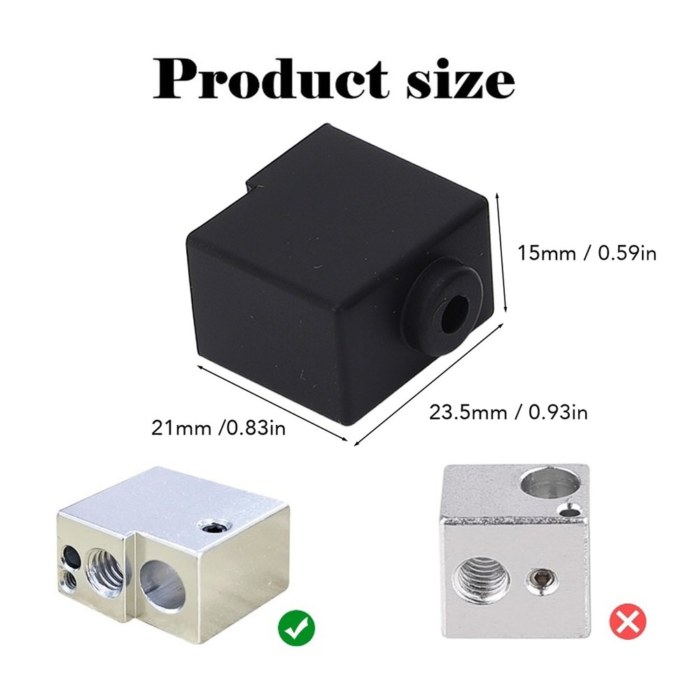3Pcs Hotend Silicone Sock For Kobra 3 3D Printer Extruder Replacement Accessory