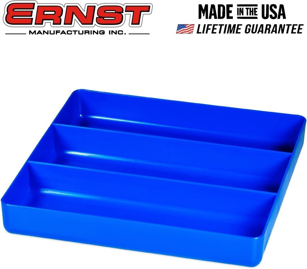 Ernst 5023 Three Compartment Organizer Tray-Blue