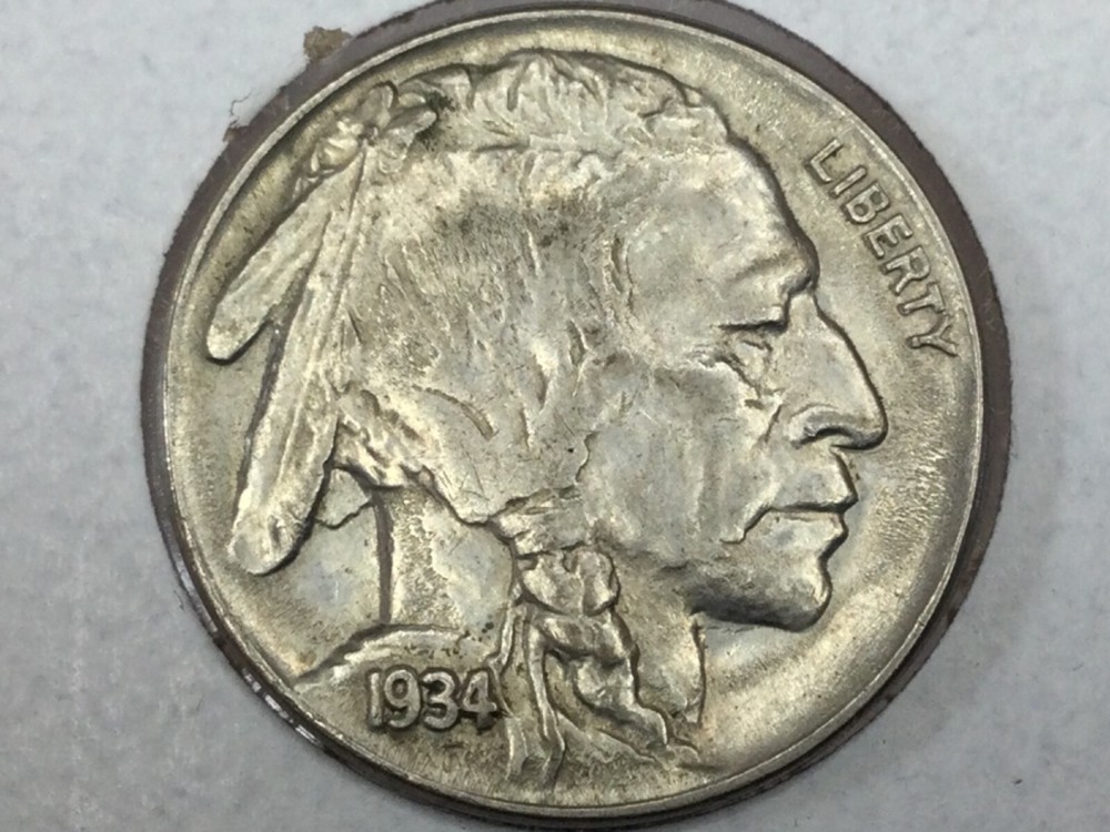 1934-P Buffalo Nickel in uncirculated