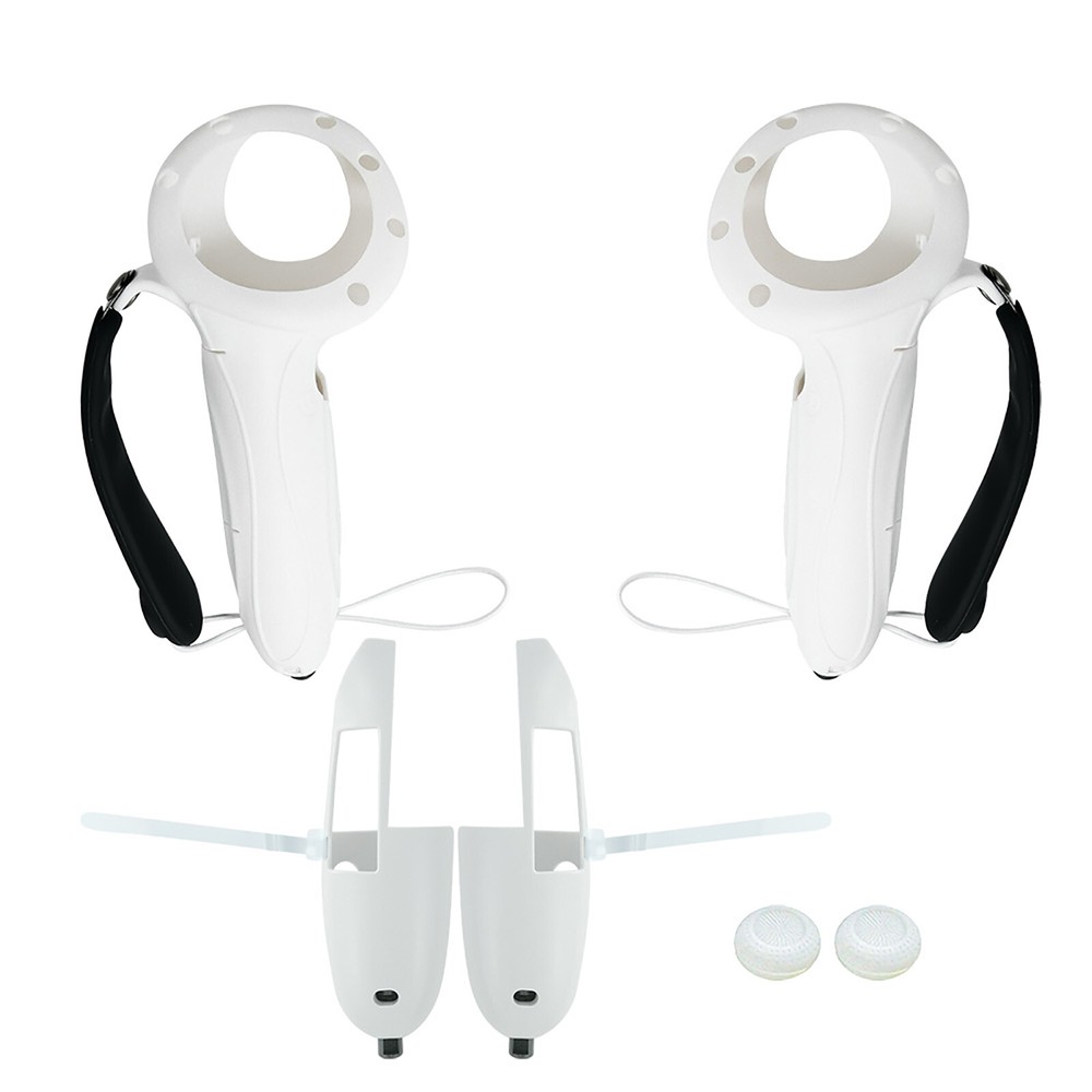 Extended Controller Grip Protective Cover Skin with Adjustable Strap for Quest 3