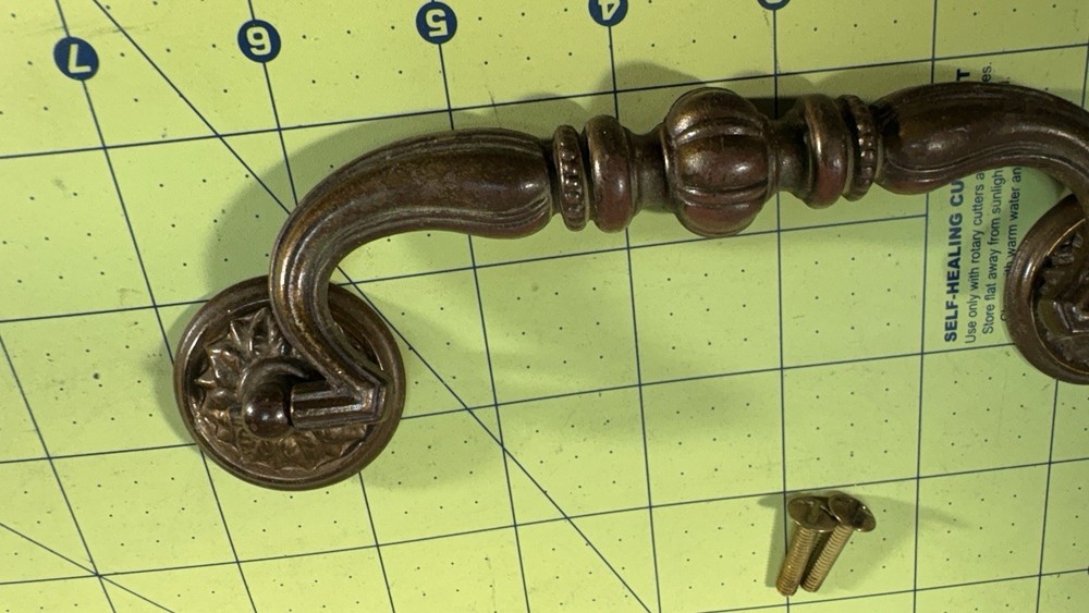 1 Vintage Large Furniture Handle Drawer Pull Hardware S