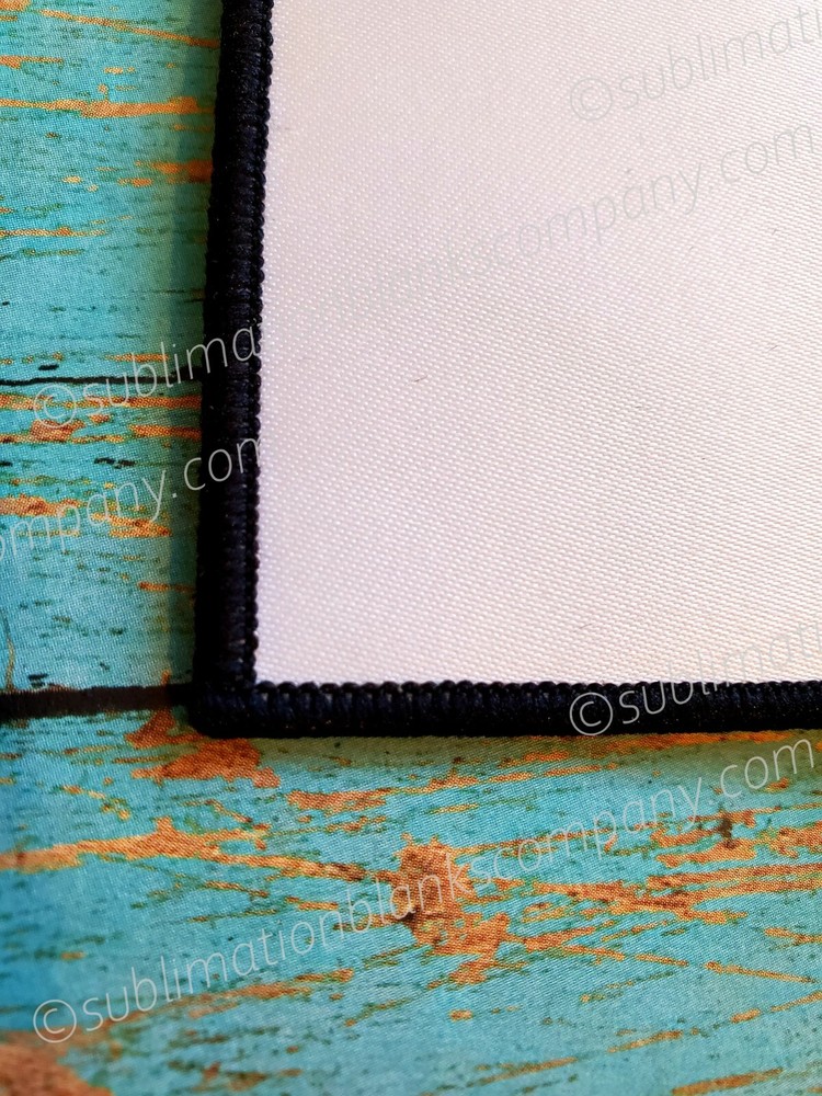 10 pcs. Blank Rectangle Sublimation Hat Patches. 100% polyester! Set of Ten!