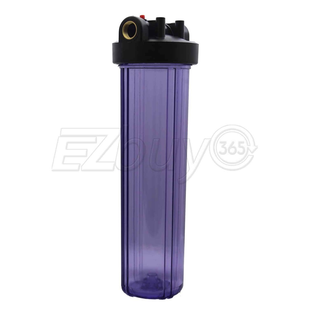 20" Transparent Big Blue Water Filter Purifier System with Pleated Sediment
