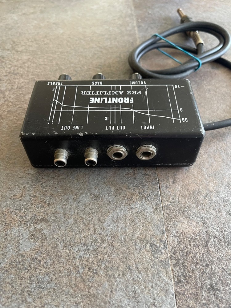 Vintage Frontline Pre Amplifier Compact All Rounder Acoustic instrument UNTESTED