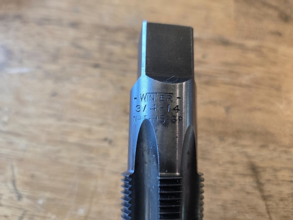 Winter 3/4"-14 NPT HS GP Pipe Tap threading