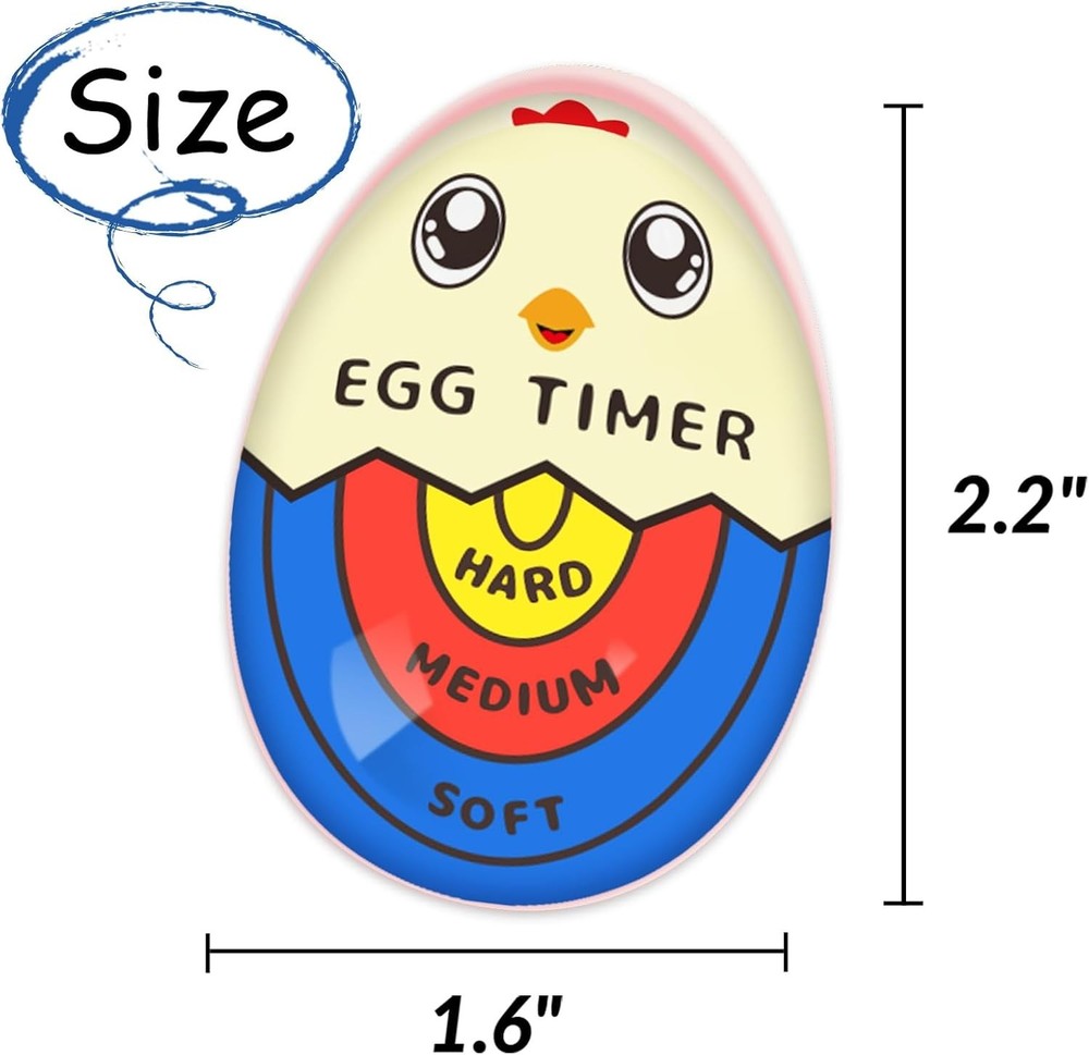 Food-Safe Color Timer for Boiling Eggs – Visual Doneness Indicator Included
