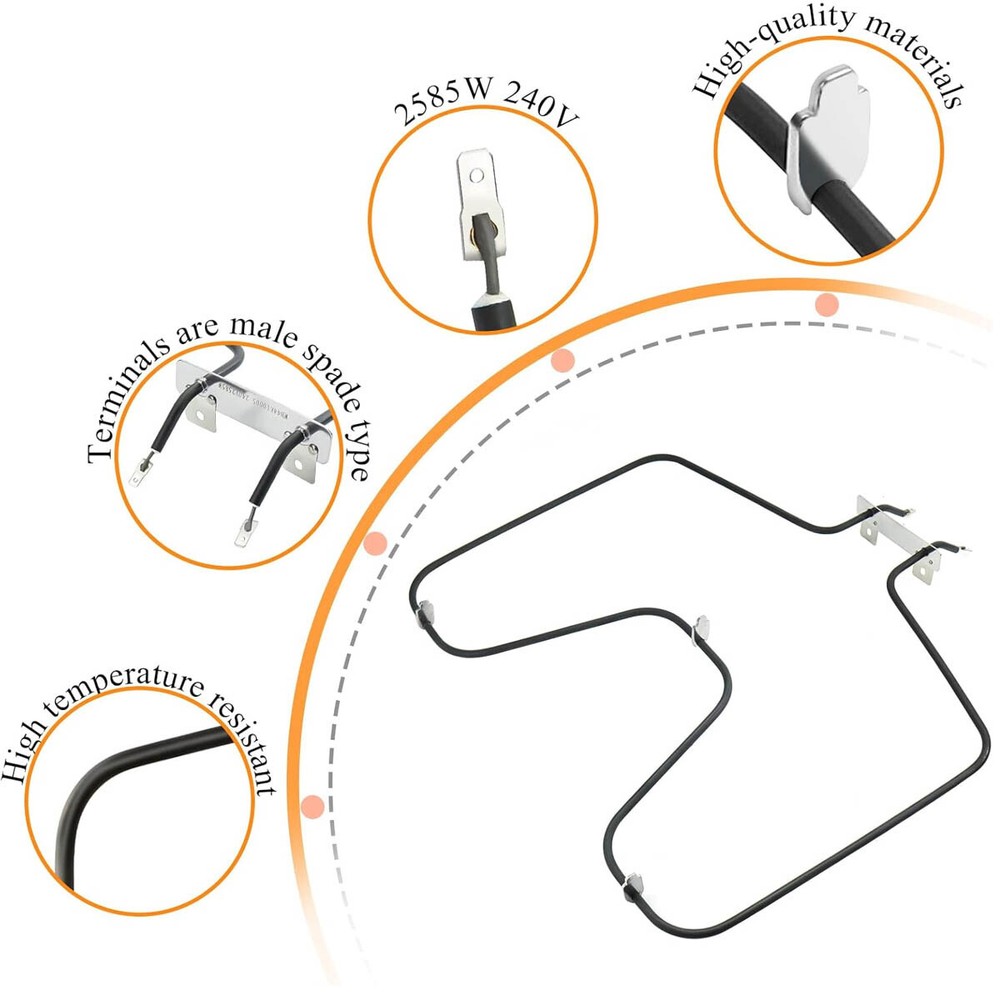 52002 Replacement Oven Bake Element Accessories For GE & Hotpoint WB44K10005