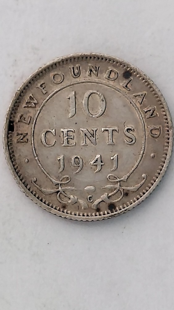 1941-C Newfoundland 10 Cent Silver, .925