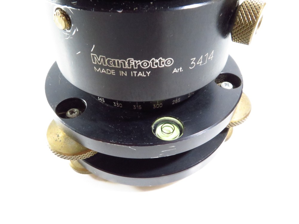 Manfrotto Bogen 3416 Leveling Head w/ 3414 Panoramic Rotation Unit