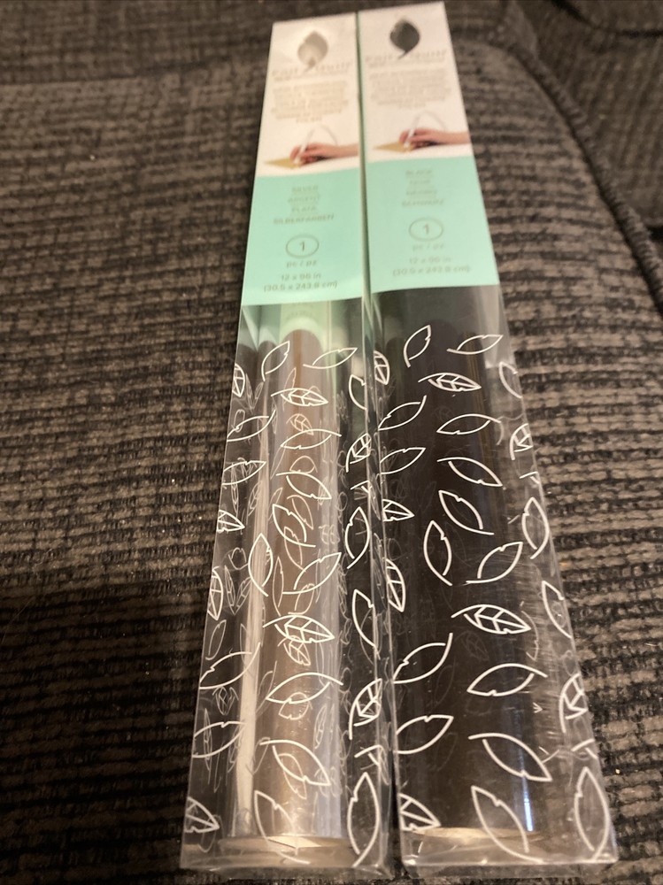 We R Memory Keepers Foil Quill Foil Roll 12"X96" 2 Rolls ~~ Silver And Black
