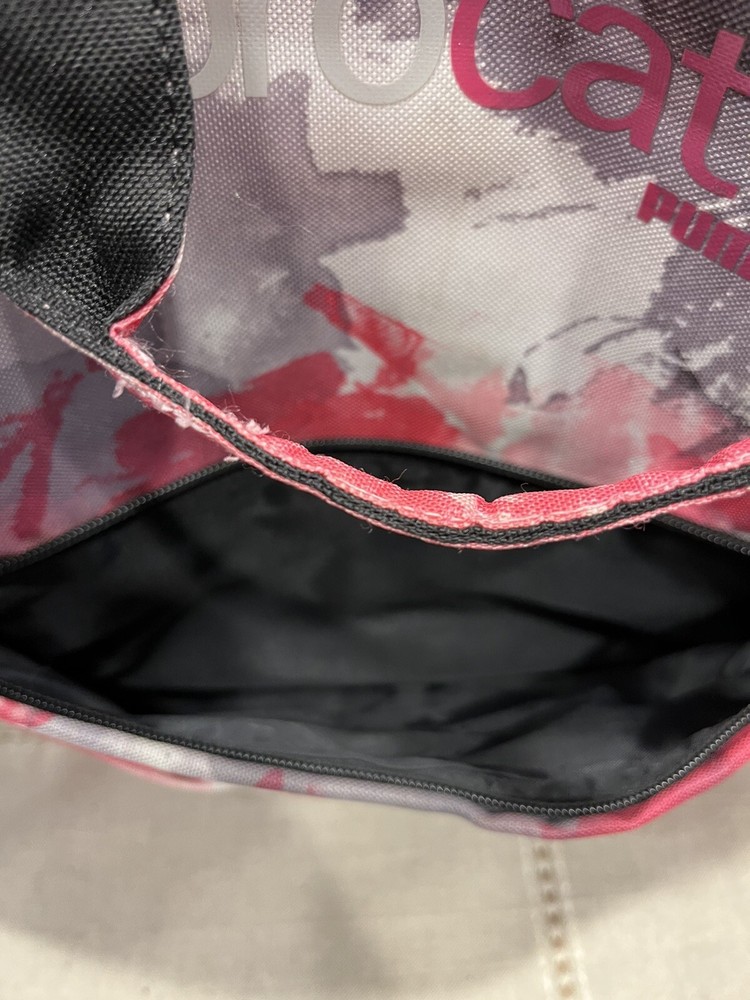 Puma Procat backpack Pink tie dye Laptop sleeve Inside