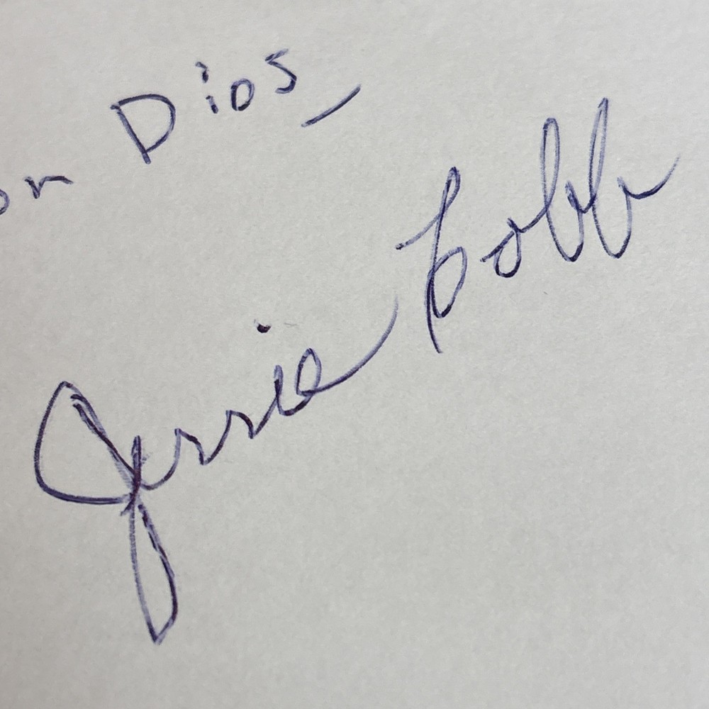 Jerrie Cobb Signed Index Card