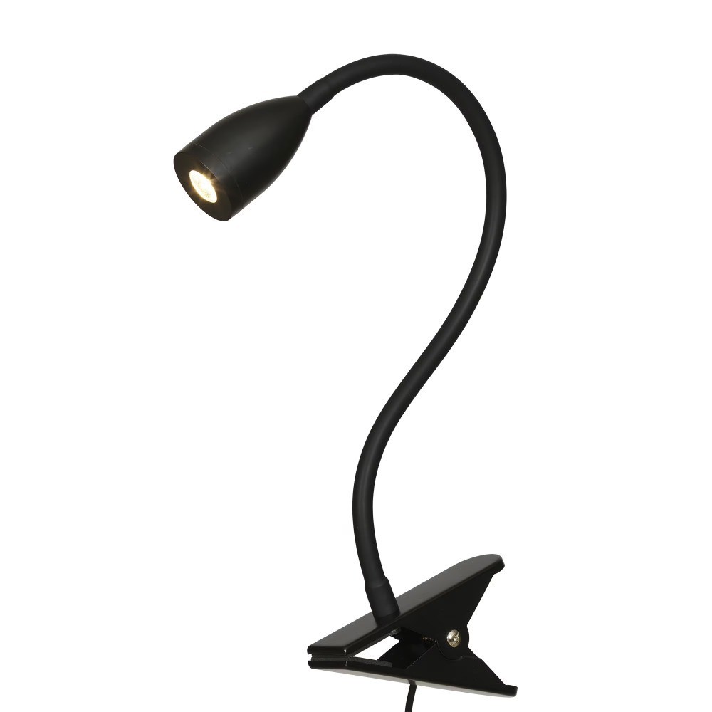 13" LED USB-Powered Dimmable Clip-on Task Lamp, Black