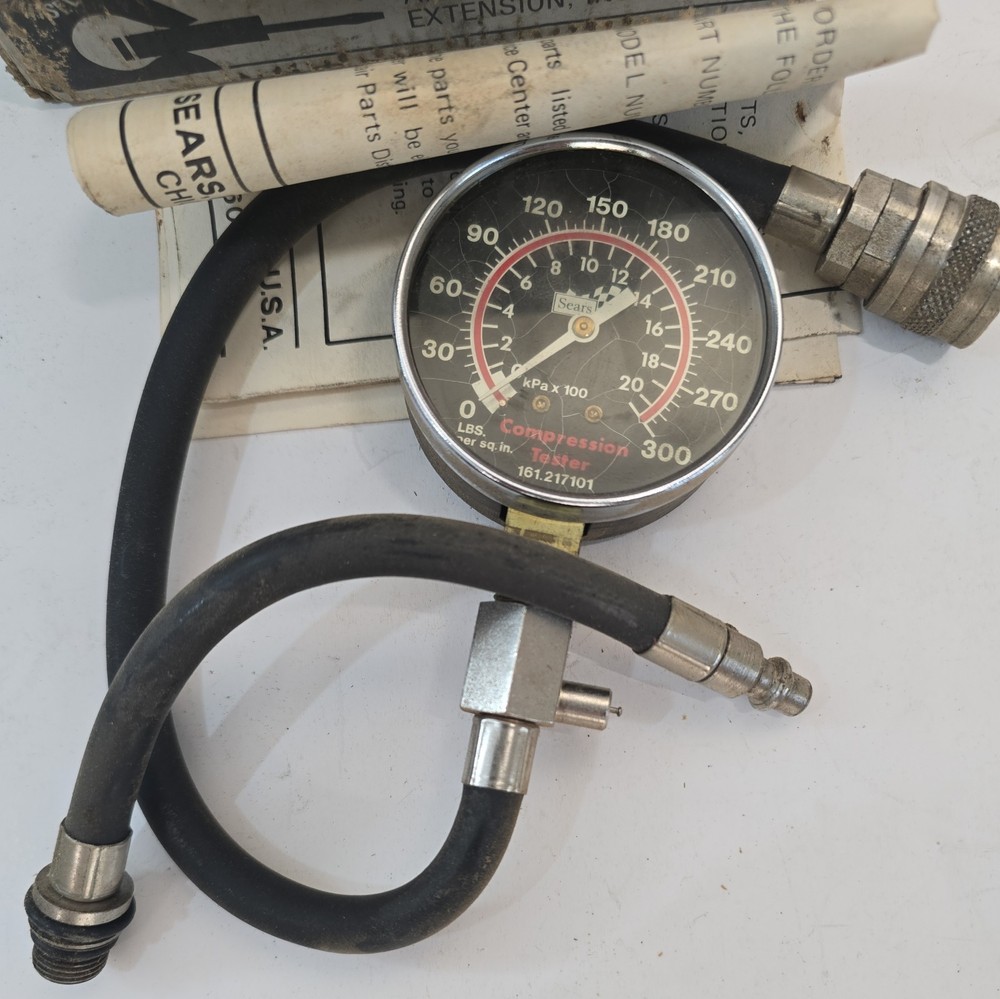 Sears Flexible Drive Engine Compression Tester Kit 28-2171