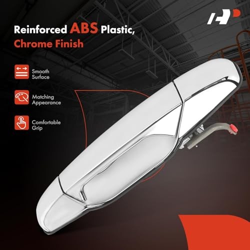 - Front Passenger Side Exterior Door Handle - Compatible Front Right Chrome