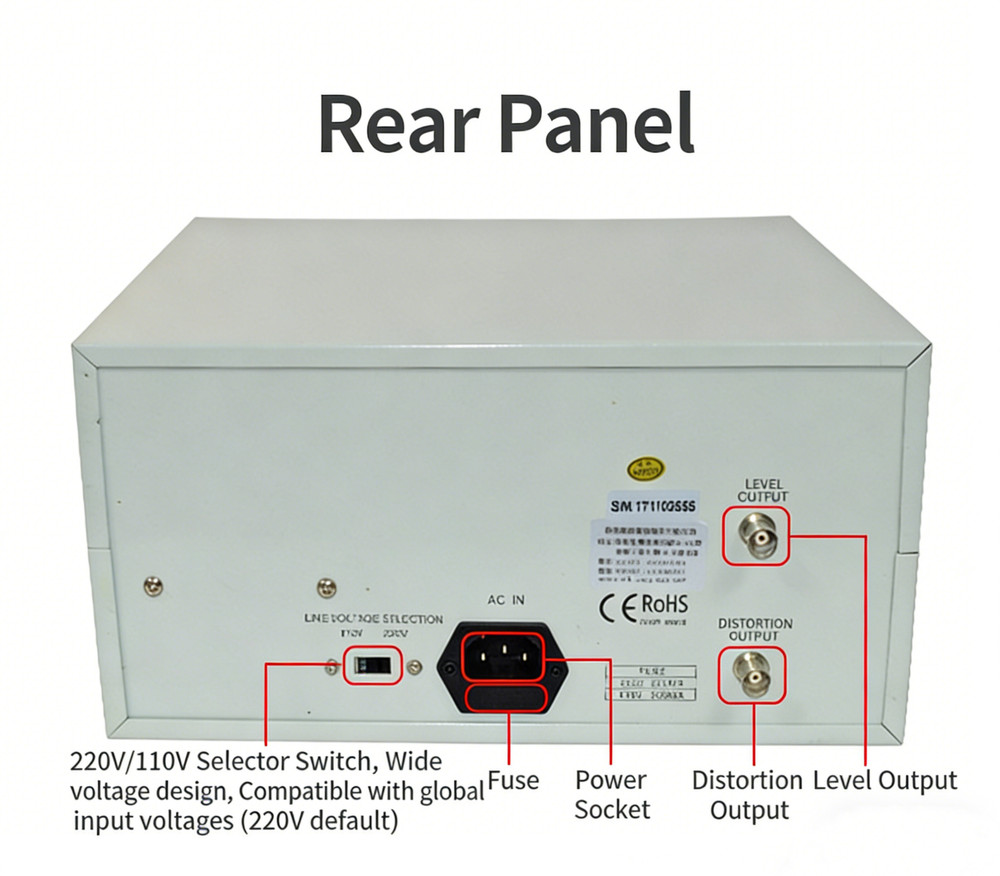 Automatic Audio/Signal Distortion Meter Voltmeter Hi-Fi Tuning Tester