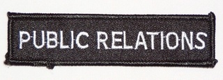 MOTORCYCLE PUBLIC RELATIONS BIKER CHOPPER PATCH PT1149