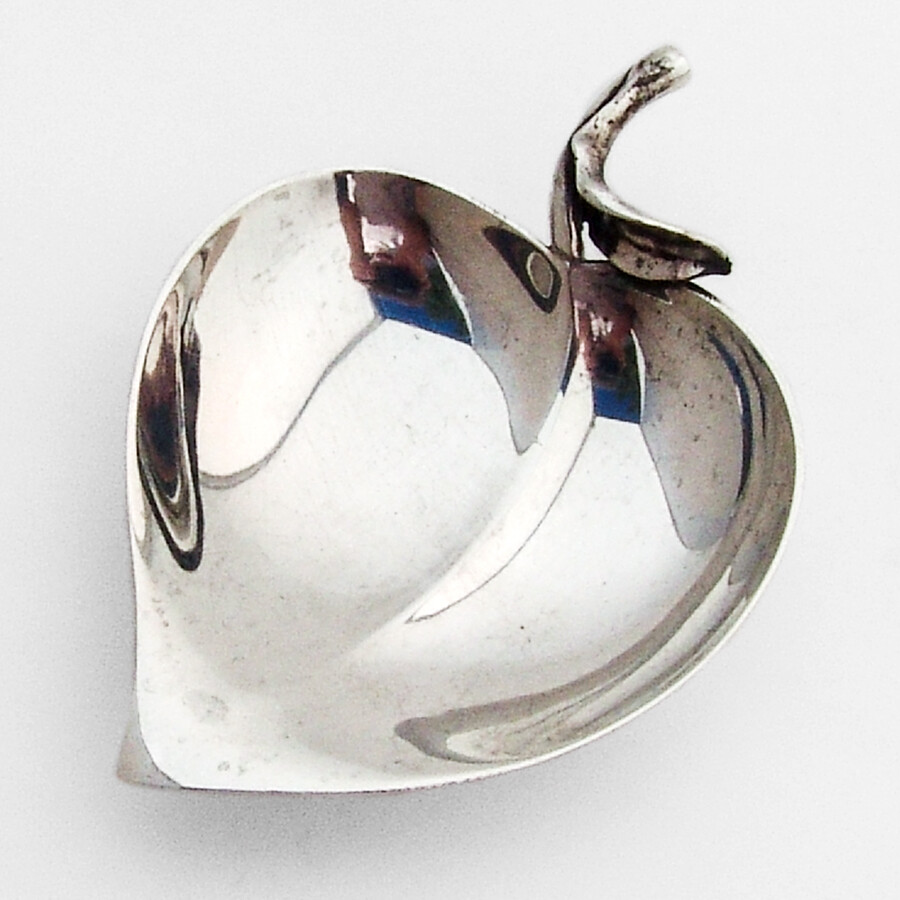 Tiffany Leaf Fruit Form Dish Sterling Silver