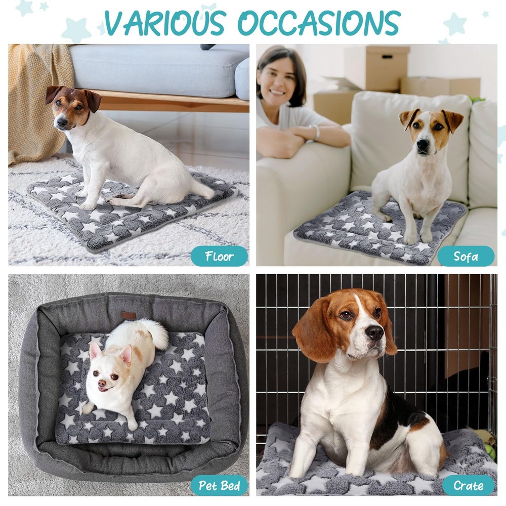 2 Pack Self Warming Cat Mat Self Heating Pad Bed Reversible Machine Washable ...