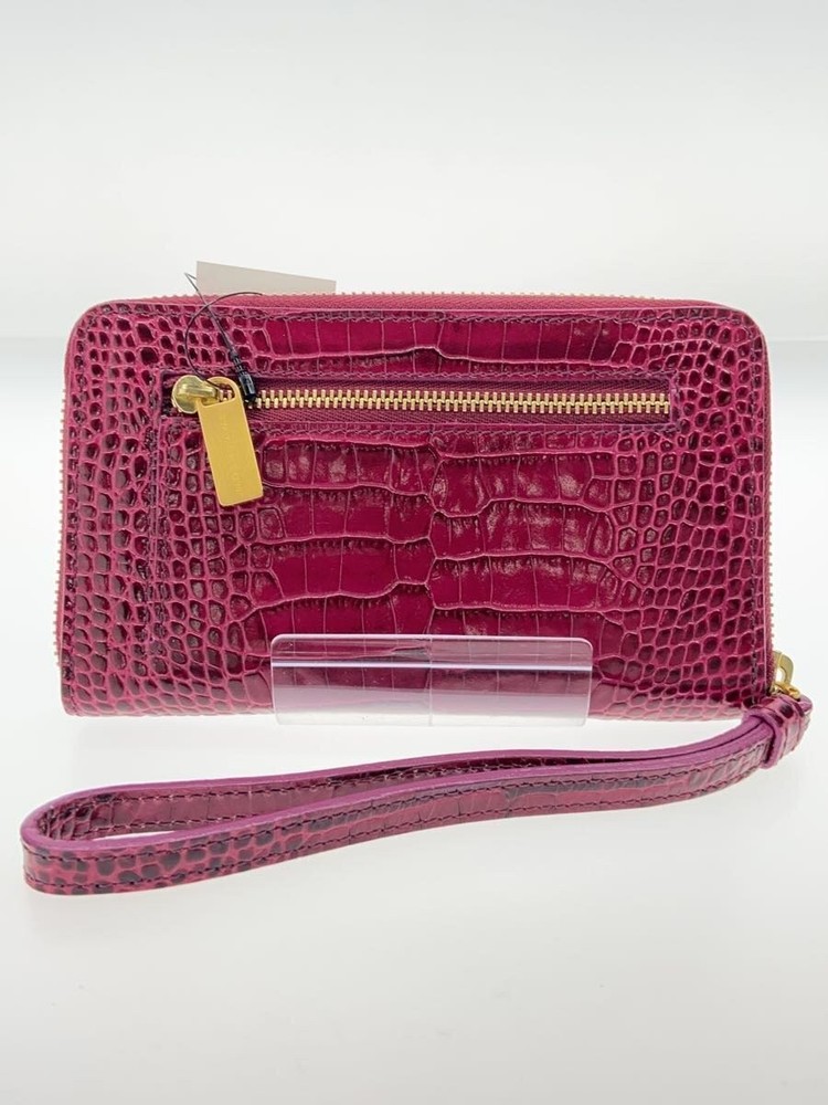 SMYTHSON Leather Wallet Red Unisex Plain