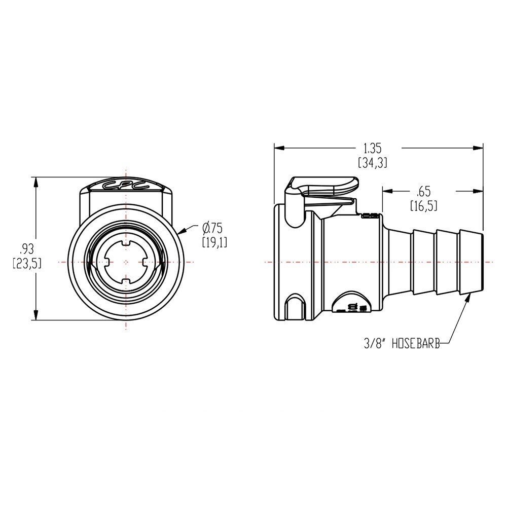 2X Kangen Machine Quick Connects 3/8 Adapter - Quick Connector Pair