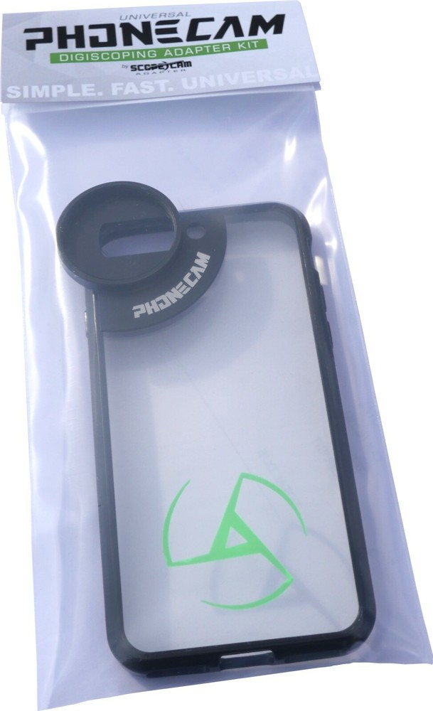 UNIVERSAL PHONECAM Kit For IPHONE * Digiscoping Adapter * By ScopeCam Adapter 