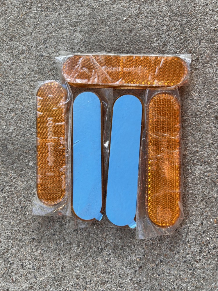 Orange rectangle Reflactors 1 for $3