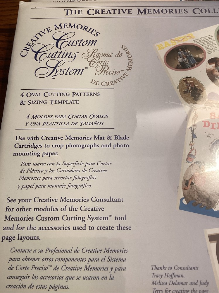 (2) Creative Memories Custom Cutting System Circles & Oval Patterns & templates