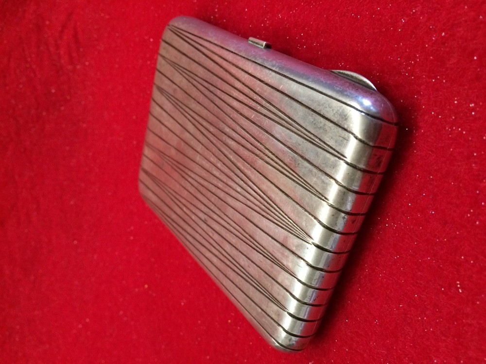 ANTIQUE RUSSIAN STERLING SILVER CIGARETTE CASE - 228 GRAM