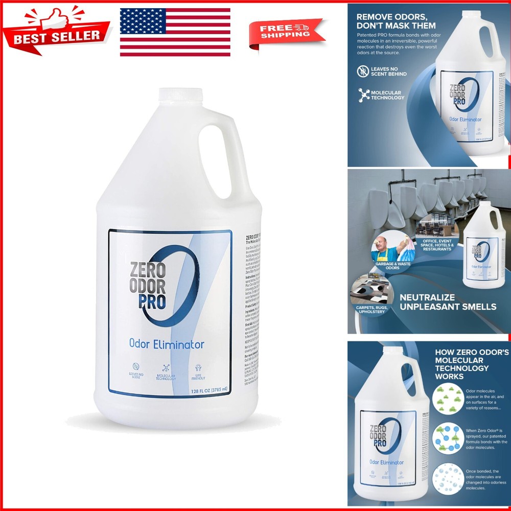 128oz Patented Odor Eliminator Spray - Permanent Solution for Strong Odors