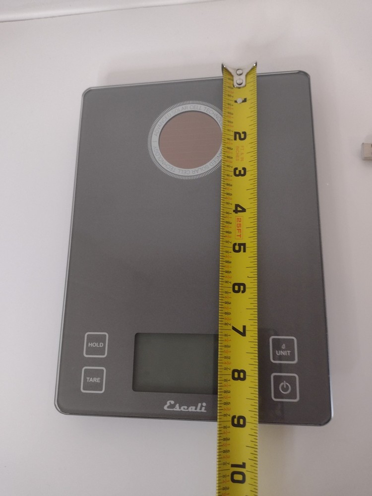 Escali Digital Kitchen Scale with USB Cable And Solar Charge