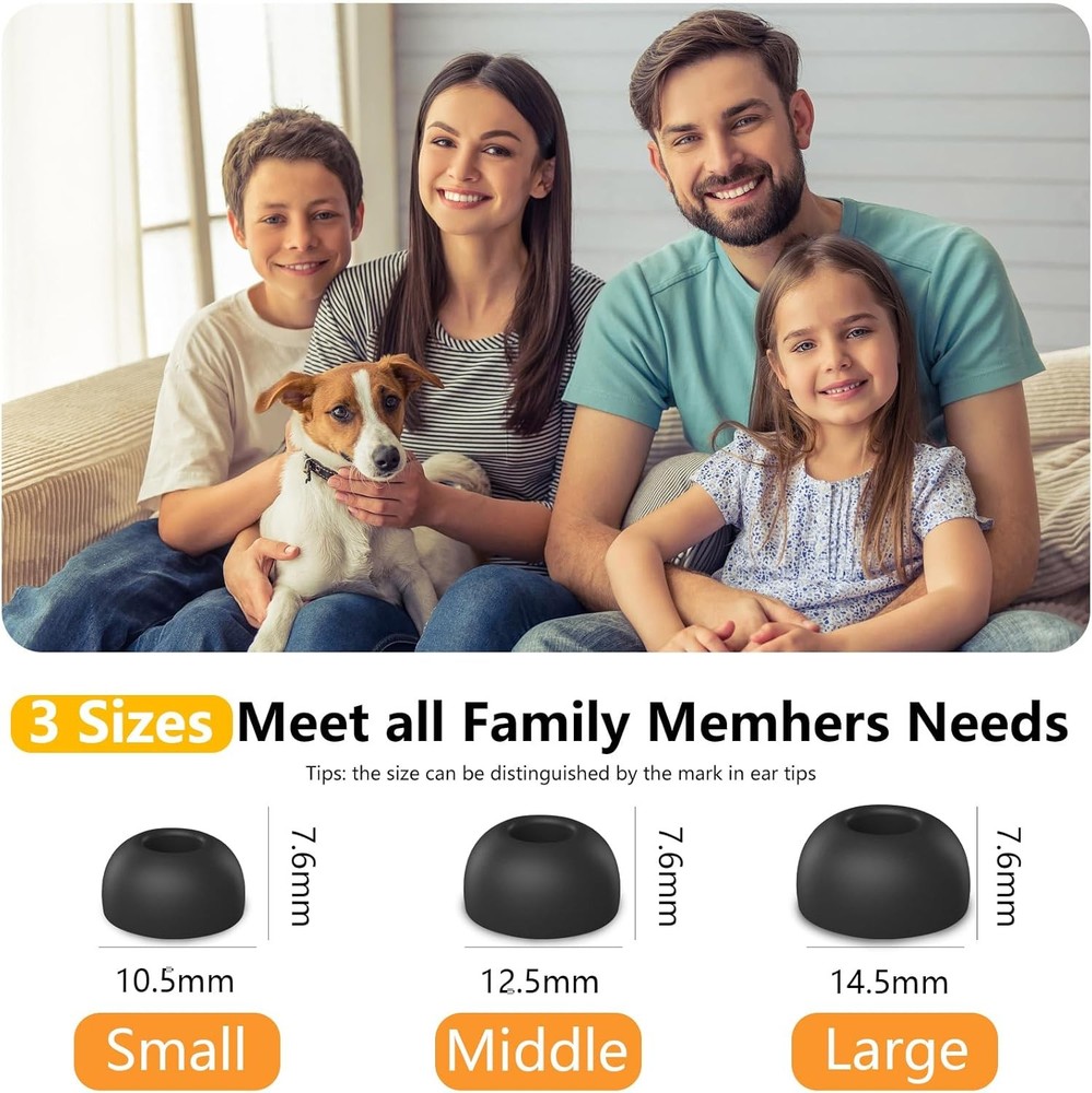 Memory Foam Replacement Ear Tips Compatible with AirPods Pro 2nd/1st Generation