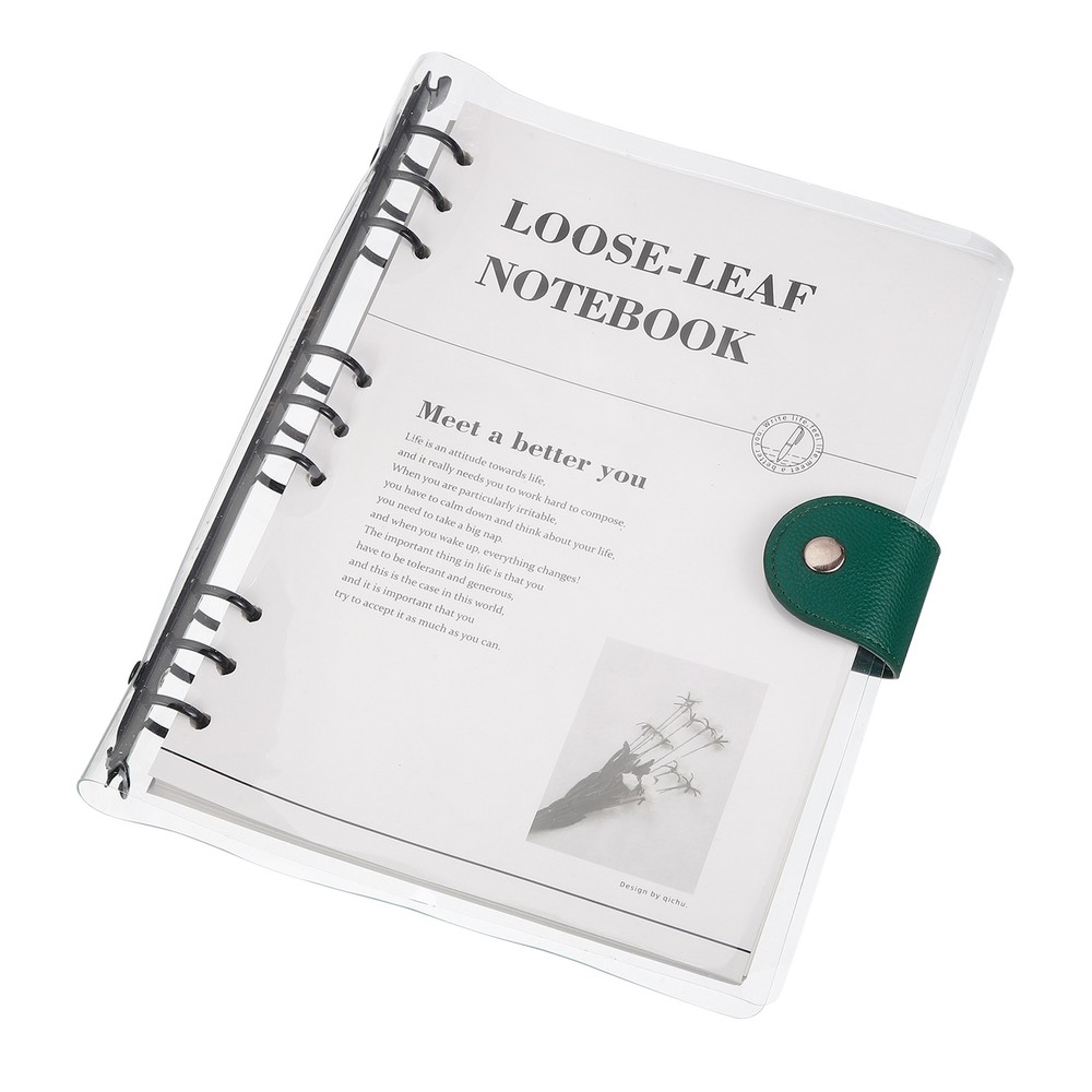 9-Ring B5 Notebook Binder with 90 Sheets Lined Paper for Planner, Blue