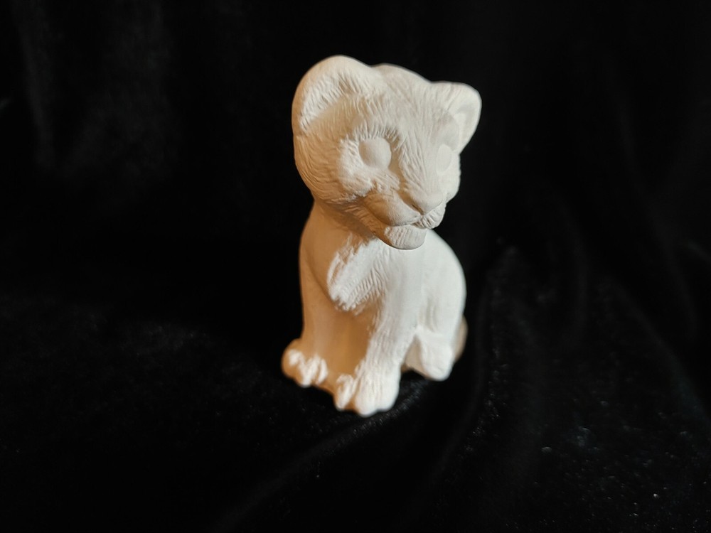 Lion Cub - Ceramic Bisque Ready to Paint