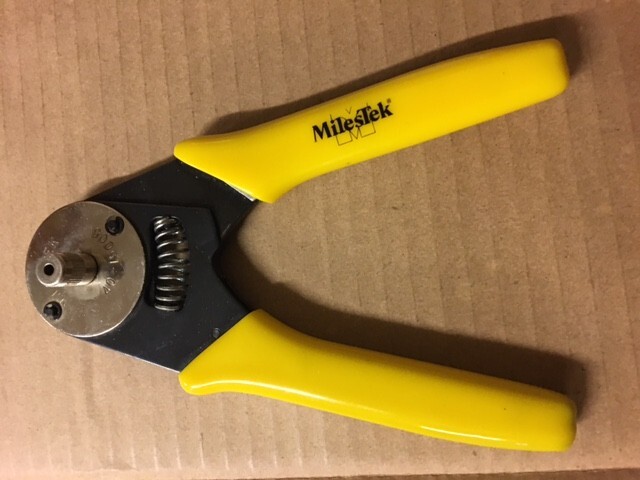 MilesTek coaxial cable crimpers and strippers, (3 different tools)