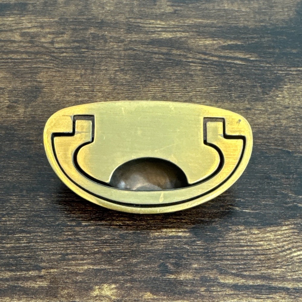Drexel Passage Drawer Pull Handle Campaign Brass KBC N-16827 Replacement MCM