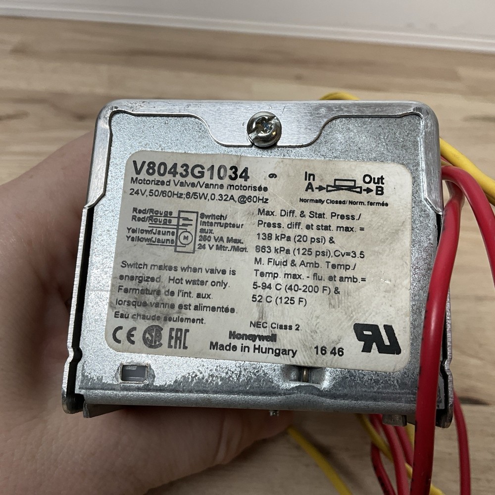 Honeywell Powerhead Replacement V8043A/V8043E/V8043G/V8043F series