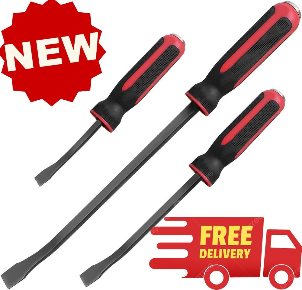 Juego de palancas, mango con tapa de impacto, punta angular, acabado inoxidable,