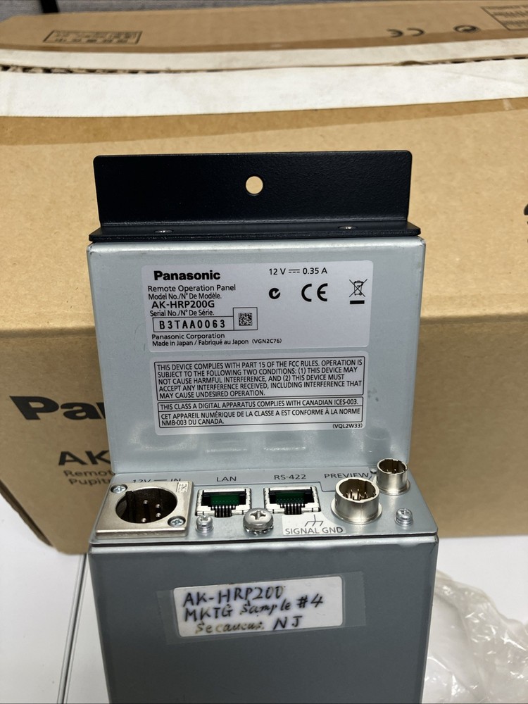 Panasonic AK-HRP200G Remote Operation Panel
