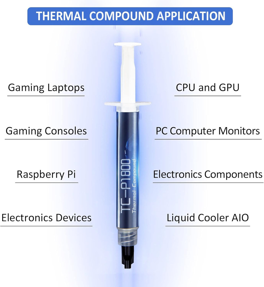 18W/M•K High-Performance CPU/GPU Thermal Paste - 5G Thermal Grease Compound for