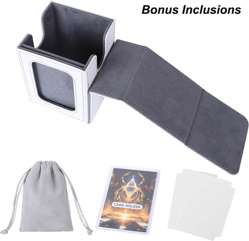 MTG Deck Box for Commander Display, Fits 100 Double Sleeved Cards, Magic Command