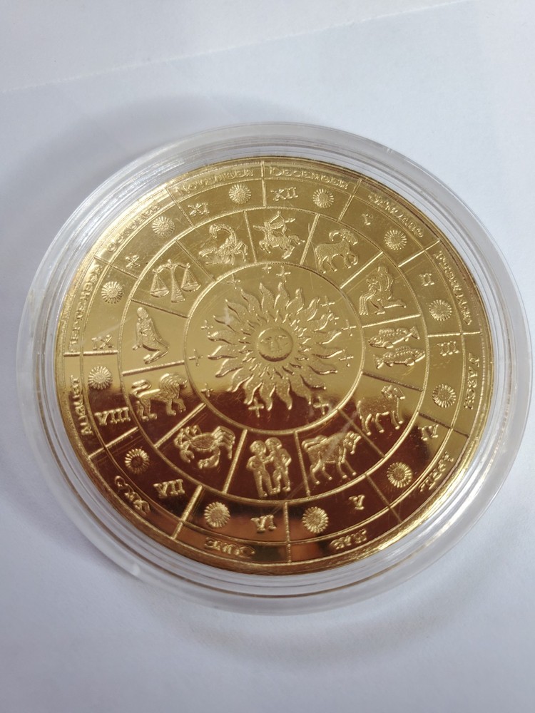 Taurus Zodiac Medallion round