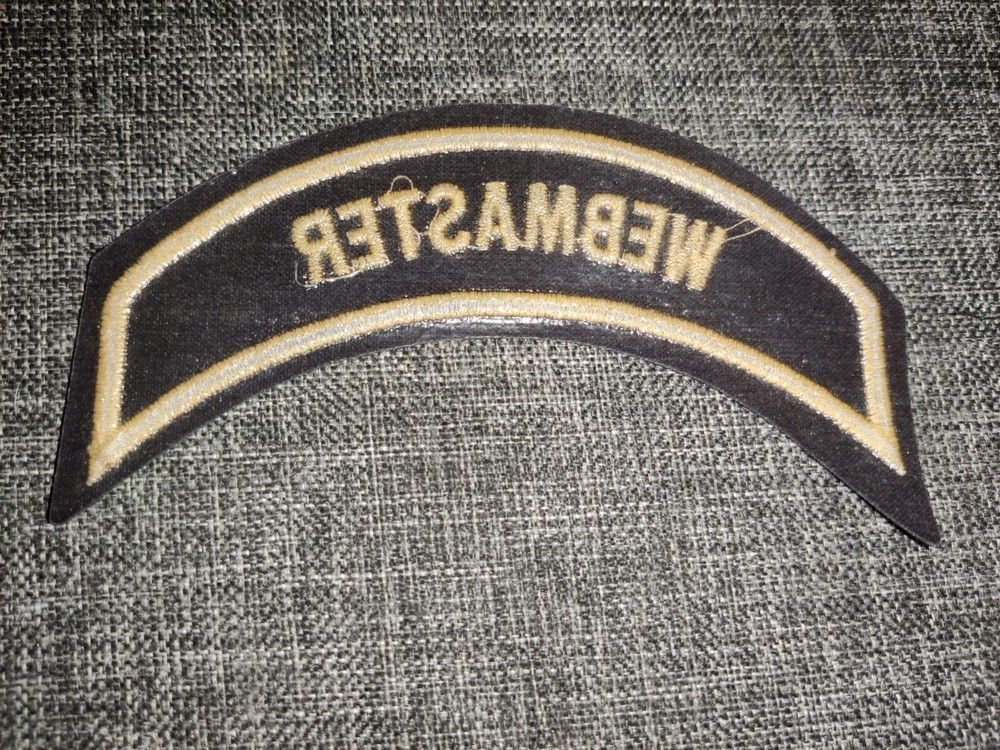 Harley Davidson Owners Group HOG Patch Webmaster Chapter Officers Black & Tan